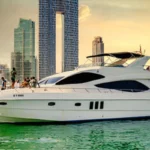 70 ft Majesty group yacht cruising in Dubai