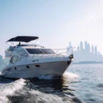 48 FT Majesty wedding yacht cruising in Dubai Marina