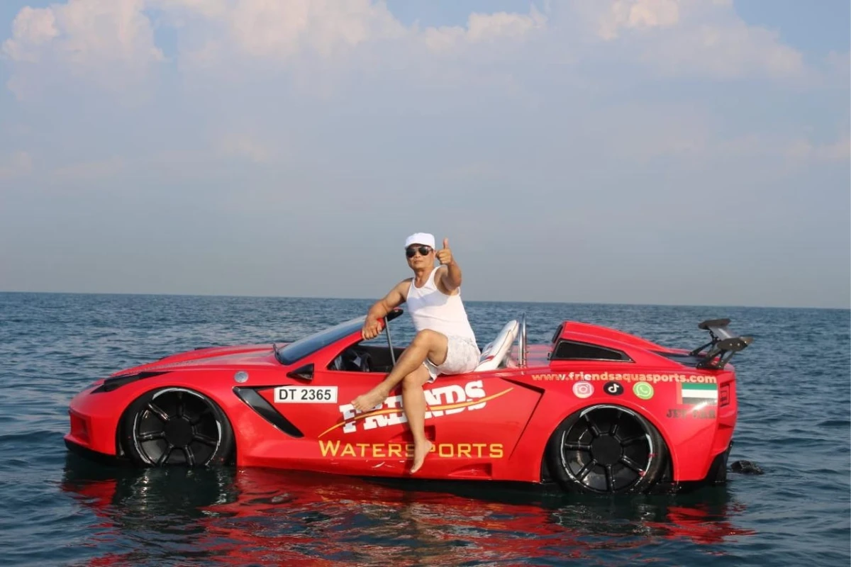 Ride a jet car in Abu Dhabi for Instagram-worthy photos and ocean views