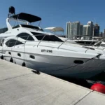50 ft Majesty Plus yacht docked in Dubai Marina