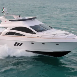 55 ft Integrity yacht cruising in Dubai waters