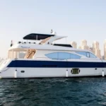 90 ft Bu Mubarak luxury yacht cruising in Dubai