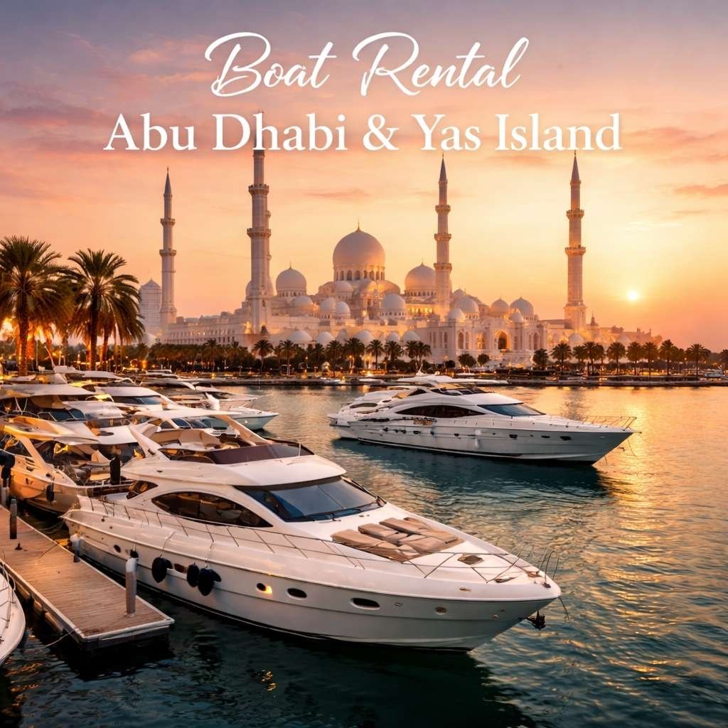 Luxury yacht interior in Abu Dhabi