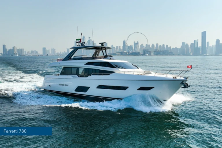 Ferretti 780 Luxury Yacht Rental Dubai