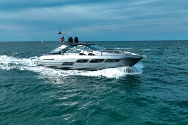 Pershing 5X Shark Grey Yacht Rental Dubai – photo 2