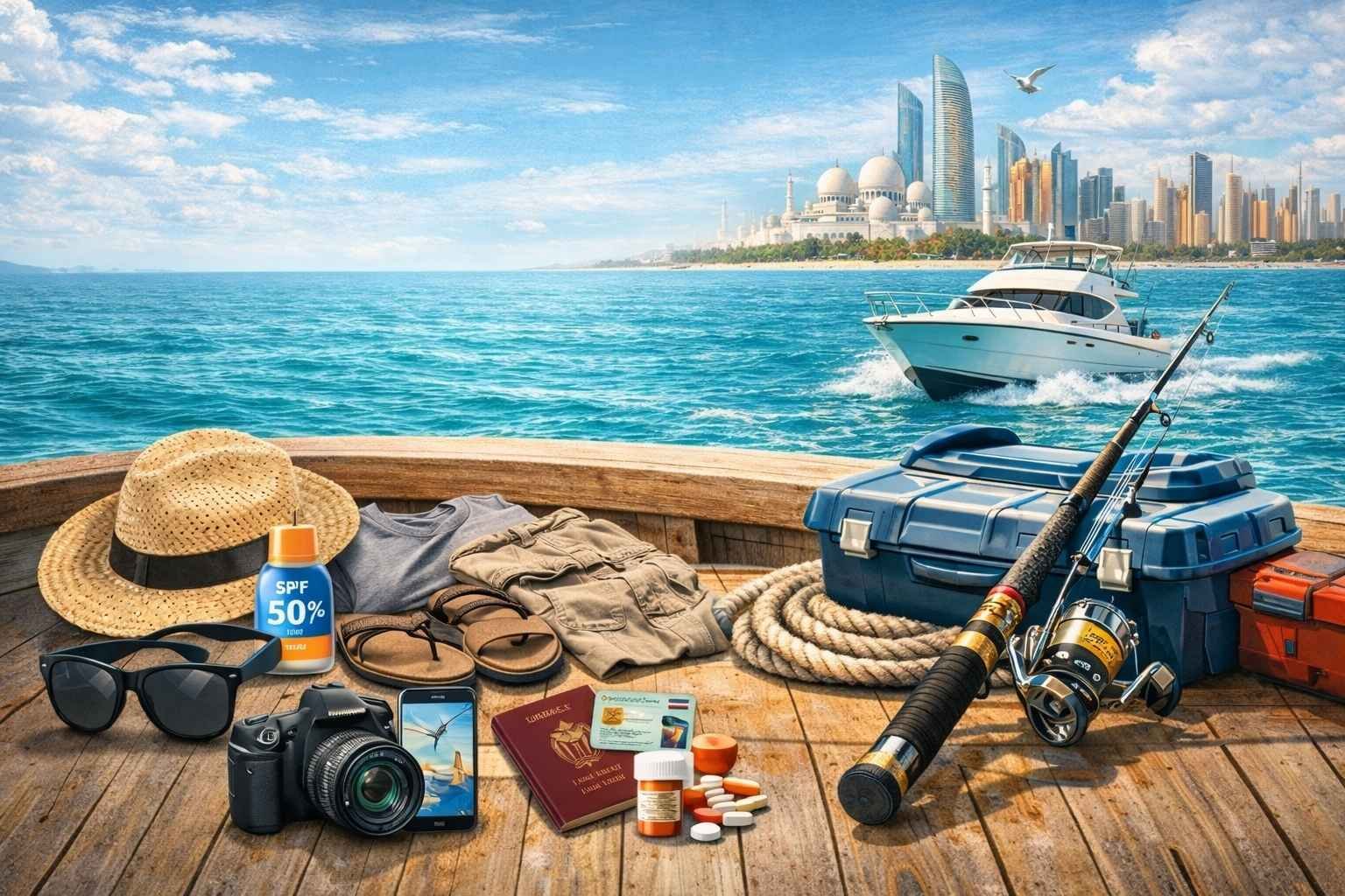 Fishing charter essentials for Abu Dhabi fishing yacht trip