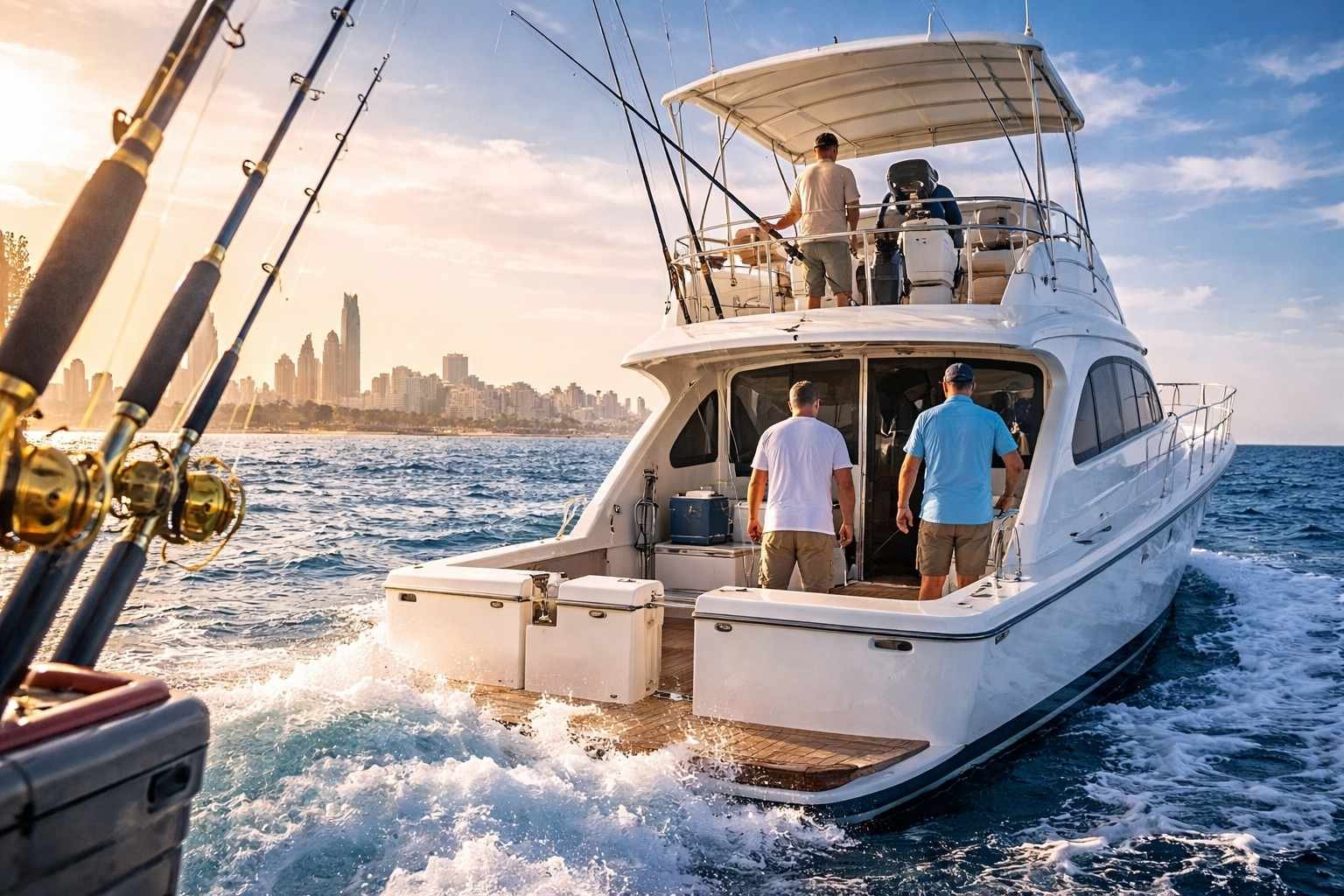 Deep sea fishing trip Abu Dhabi with professional crew