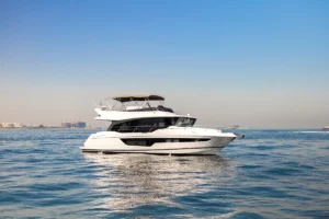 Fly 56 FT yacht Dubai private charter