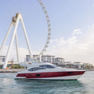 62 FT Lana luxury yacht cruising near Ain Dubai